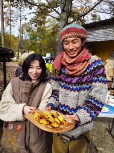 このお菓子作りで少し遅れて参加