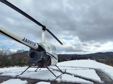 かんたんに除雪してヘリを出す