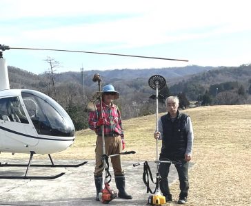 3日で刈り終えた、スッキリしたところでひとっ飛び