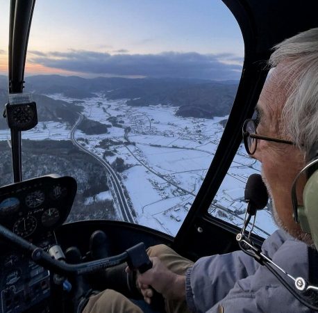 夕陽というより日没に近い