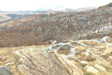 草焼きの終わった平尾台